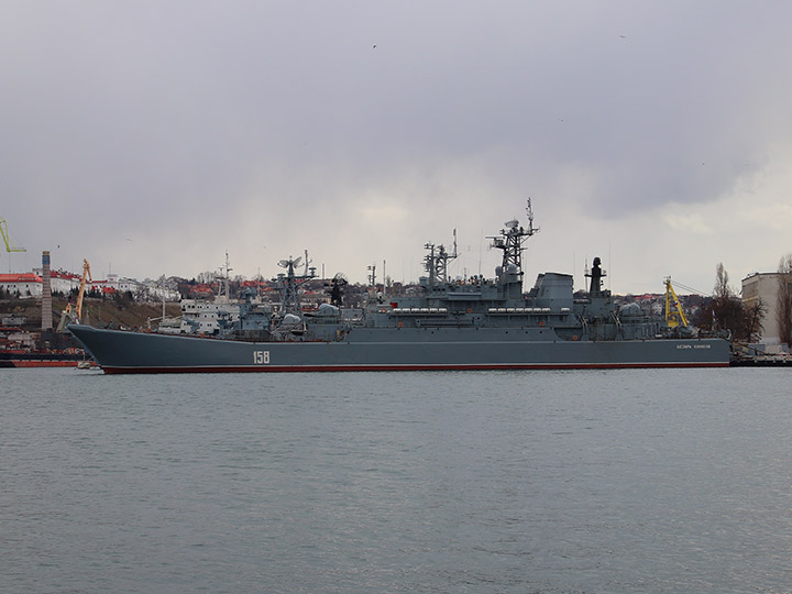 Large Landing Ship Caesar Kunikov in Southern Harbor, Sevastopol