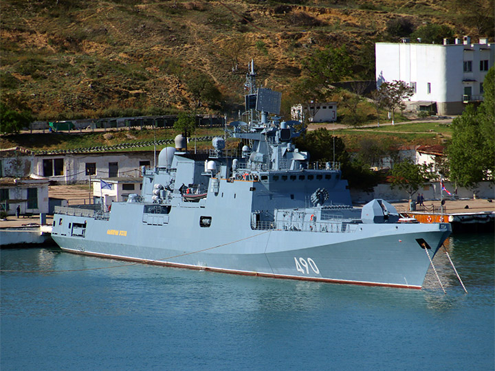 Admiral Essen frigate in Sevastopol