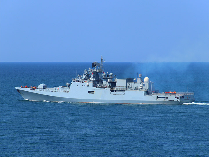 Russian frigate Admiral Essen of the Project 11356 without pennant number