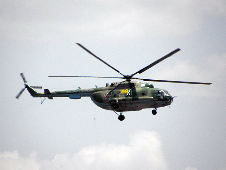 Вертолет Ми-8МТВ-2 Черноморского флота, бортовой "59 желтый"