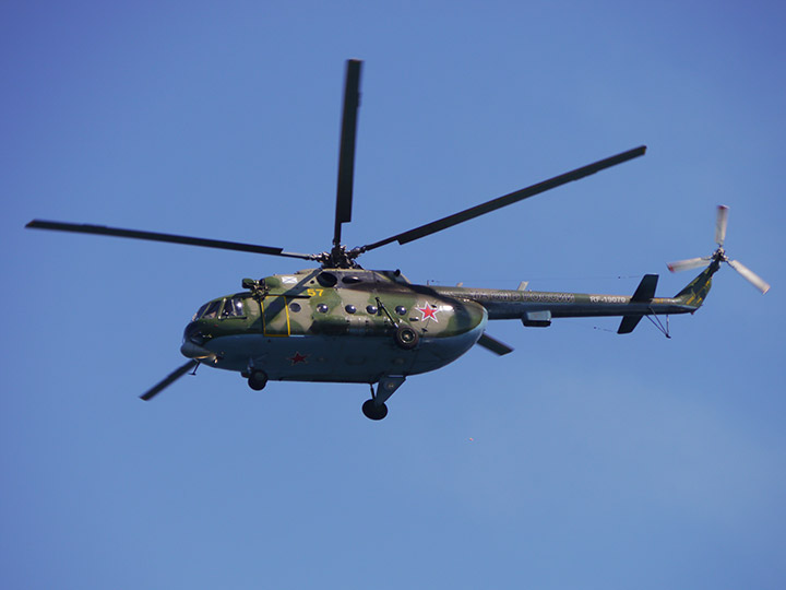Вертолет Ми-8 Морской авиации Черноморского флота, бортовой "57 желтый"