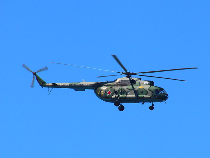 Вертолет Ми-8Т Морской авиации Черноморского флота, бортовой "40желтый", рег.RF-19072