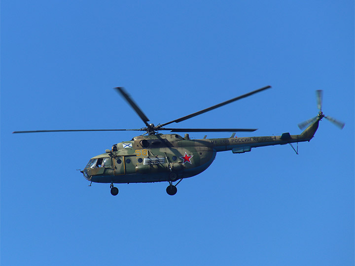 Вертолет Ми-8МТ Морской авиации ЧФ РФ, бортовой "58 желтый", регистрационный RF-19064