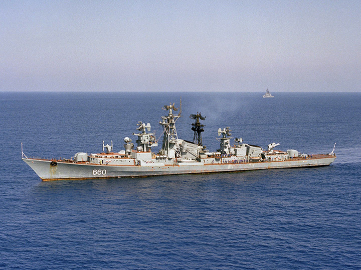 БПК "Сообразительный" Черноморского Флота на боевой службе