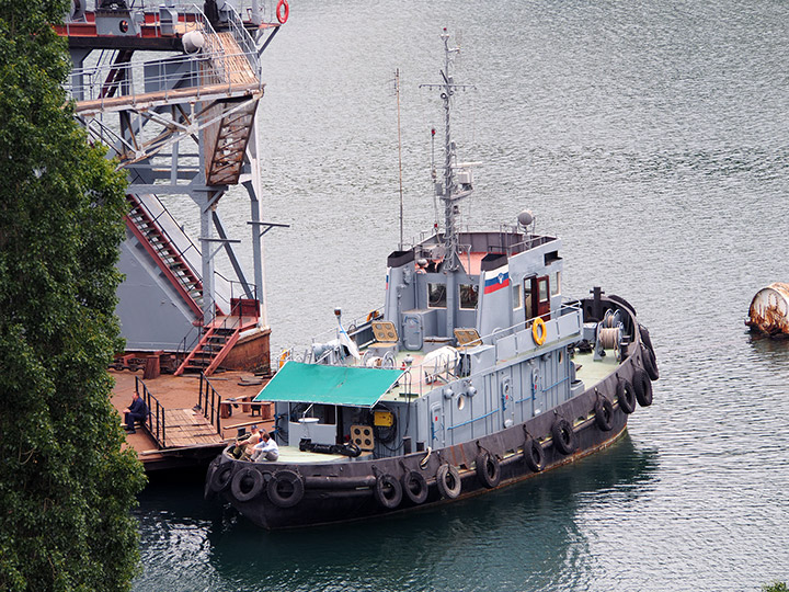 Рейдовый буксир "РБ-225" Черноморского флота в Южной бухте Севастополя