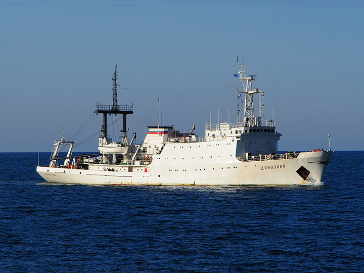 Hydrographic vessel Donuzlav at the roadstead of Sevastopol