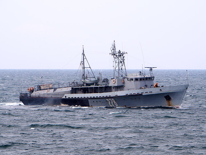 Катер-торпедолов "ТЛ-278" Черноморского флота на ходу