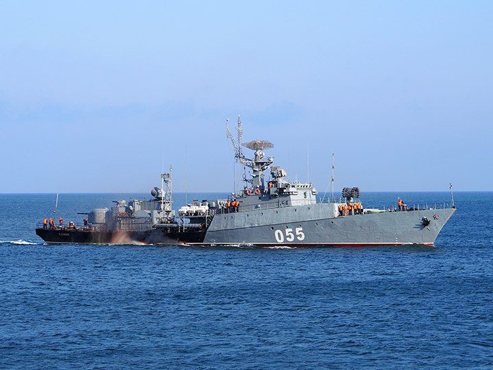 ASW Corvette Kasimov at the roadstead of Sevastopol