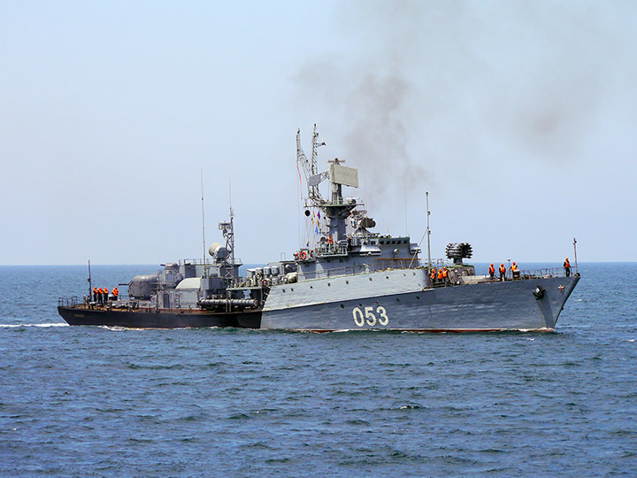 ASW Corvette Povorino at the roadstead of Sevastopol