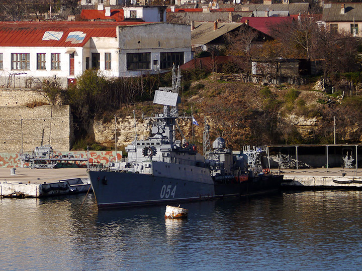 ASW Corvette Eysk at the pier in Sevastopol harbor