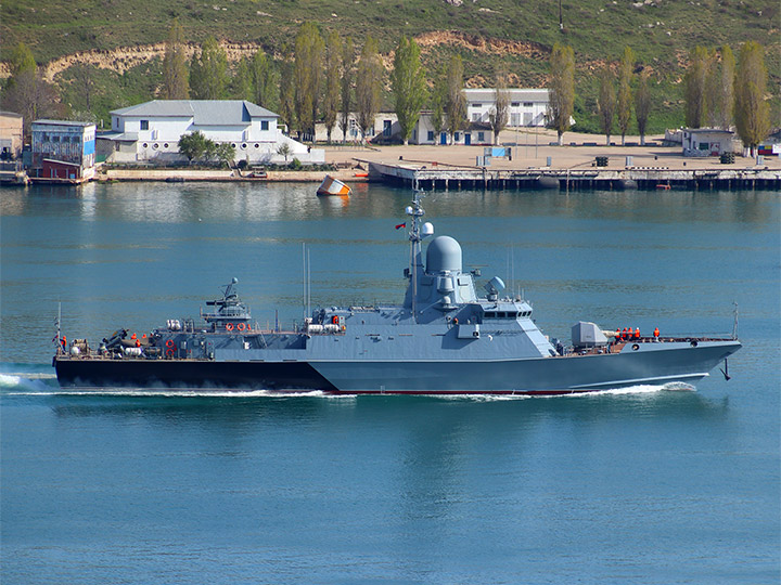 Missile Corvette Tsiklon in Sevastopol Harbor, Crimea