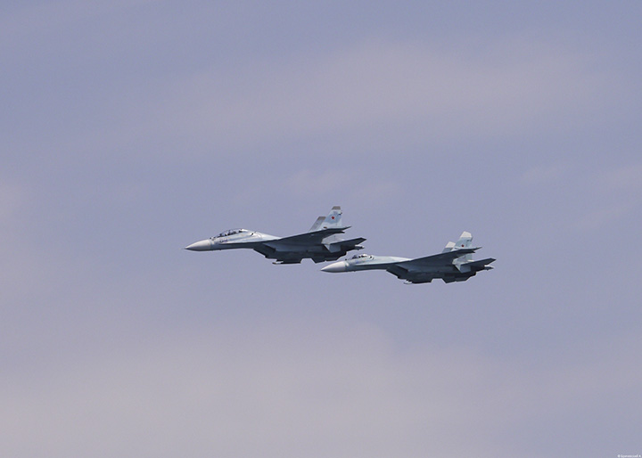 Истребители Су-27 ВВС РФ