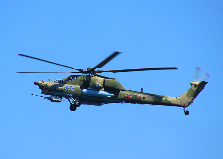 Вертолет Ми-28 ВКС России, регистрационный RF-13378