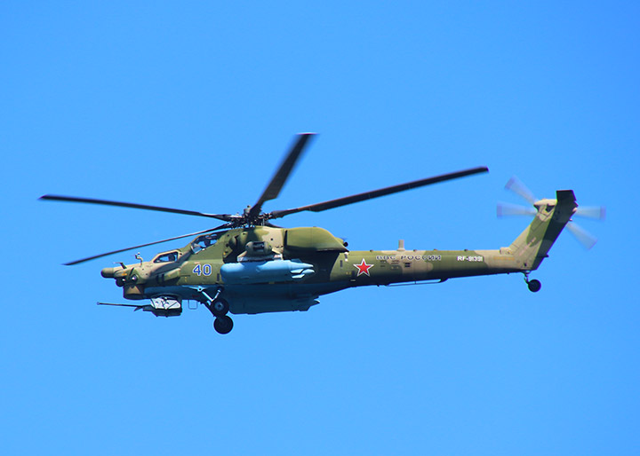 Вертолет Ми-28 ВКС России, регистрационный RF-91391