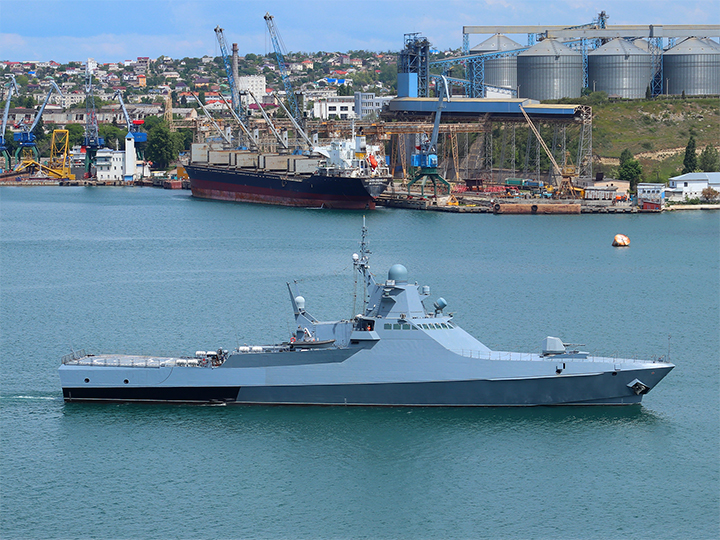 Patrol ship Sergey Kotov and the Northern Dry Dock, Sevastopol