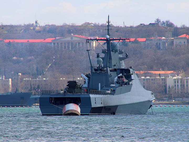 Patrol ship Sergey Kotov with Tor-M2KM SAM system