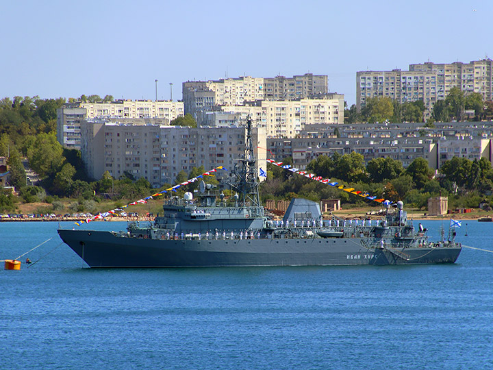 Intelligence Ship Ivan Khurs at the Sevastopol Harbor