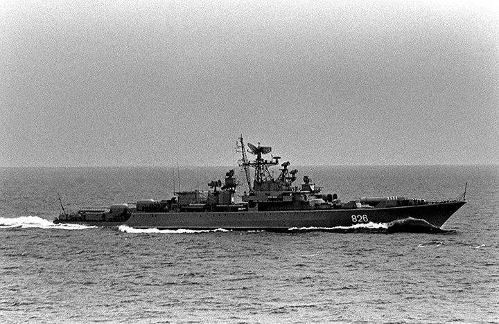 Сторожевой корабль "Пытливый" Черноморского флота ВМФ СССР