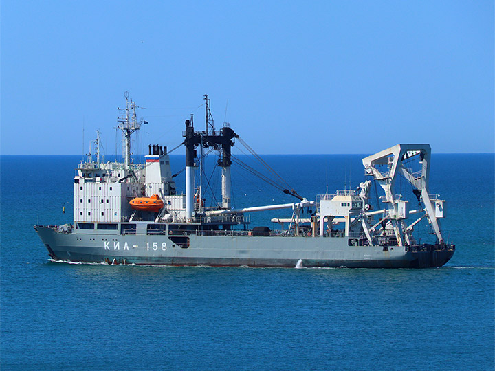 Килектор КИЛ-158 Черноморского флота в море